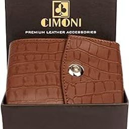 Premium PU Leather Wallet for Men Casual Wallet Croco Print Texture with RFID Protection Multi-Cards Slots Over Flap Wallet (Color - TAN)-image-54