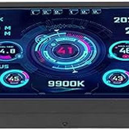 UniMarket® Computer Monitor, 7 Inch High Definition Stepless Adjustment of Secondary Screen Brightness with Auto Power Off with 2-Piece Desktop Cable-30