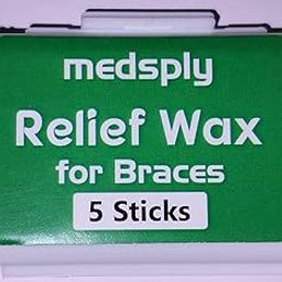 Medsply Dental Relief Wax for Braces, 5 Sticks, Orthodontic Comfort Aid-31