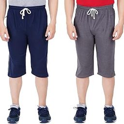 GUIDE Men's Regular Fit Three Fourth Capri-image-2