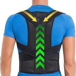 Wazdorf Posture Corrector for Women and Men - Adjustable Straps Back Support Straightener, Improve Hunchback, Shoulder & Back Pain with Two Metallic Plates at back For Best Support (Free Size)-image-23