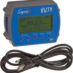 Crescent Enterprises Supco Dvth Data View Temperature And Humidity Data Logger With Display, 4 Inch Length X 3 3 64 Inch Width X 1 1 2 Inch Height-91