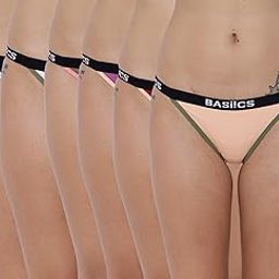 BASIICS Moda Fashionable Brief Panty for Women | Antibacterial Brief Underwear Panties for Women Innerwear Pack of 6-image-43