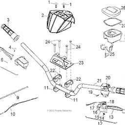 Polaris ATV Brake Lever, Left, Aluminum, Genuine OEM Part 0452691, Qty 1-0