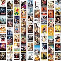 Twinster Aesthetic Bollywood Movie Stickers Collage Kit, Set of 63 Poster for Room Decoration, Home Décor Items Self-Adhesive Wall Stickers Size:4.0X6.0 Inches-image-63