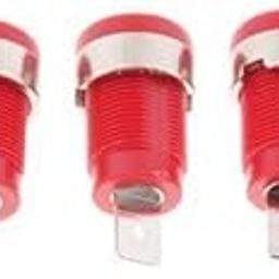 bnf® 3x5Pieces 4mm Banana Jack Binding Post Nut for Multimeter Banana Socket red-picture-25