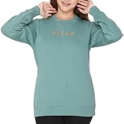 plush Winter Sweatshirt for Women | Girls Round Neck Full Sleeve Sweatshirts (SW-201)-picture-16
