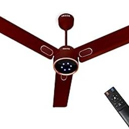 INALSA BLDC Ceiling Fan 1200mm Aero Swift Luxe|Designer Fan with Remote Control Timer/Boost Mode|BEE 5 Star Rated Energy Efficient|Low Noise|Ultra High Speed|LED Indicator|3 Yr Warranty on Motor,Brown-image-58