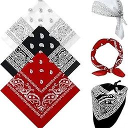 Bandana, Paisley Bandanas, Multifunctional Headbands, Cotton Headscarf for Cycling Headband Face Mask Neckerchief Handkerchief Face Cover for Men Women-image-12