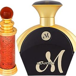 Ajmal Classic Oud Concentrated Perfume Oil Woody Oudh Alcohol-free Attar 10ml for Unisex and Maryaj M for Her Eau De Parfum Fruity Floral Perfume 90ml for Women-picture-21