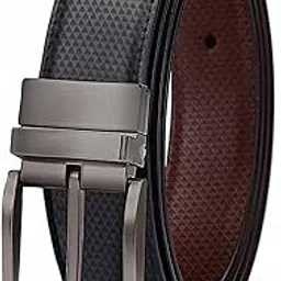 zoro Men's Vegan Leather Belt for Men, Formal/Casual,Autolock,Black | Fit on up to 38 Inches-picture-0