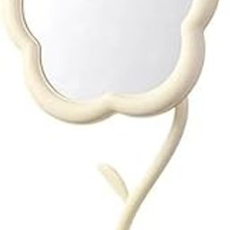 DAVALBA Flower Shape Makeup Mirror with Tray for Desktop, Bedroom, Bathroom, Living Room, Make-Up and Vanity Mirror for Girls, Cute Detachable Compact Travel Mirror for Makeup (1 Pcs, Multicolor)-44