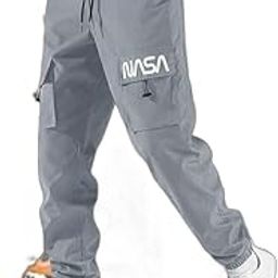 New Men's Lycra Midrise Elastic Waist Trackpant (NASA_Grey_29_L)-image-88