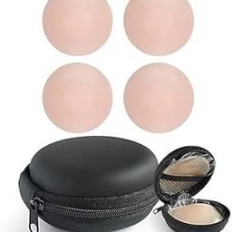 2 Pair Nipple Covers Reusable Comfortable Invisible Adhesive Silicone Pasties for Women-image-88