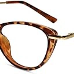 LensKandy | Premium Blue Cut Computer Glasses | Zero Power Antiglare | UV Protection | Protects Eye strain | Cat Eye Shape | Women | Medium-picture-14