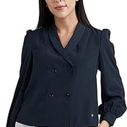 Women's Polyester Solid Regular Fit Blouse-image-35
