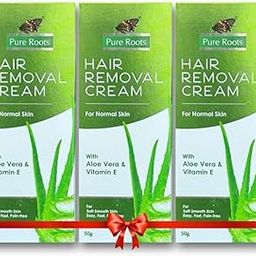 Pure Roots Aloe Vera Hair Removal Cream - 120g (Pack of 3)-image-19
