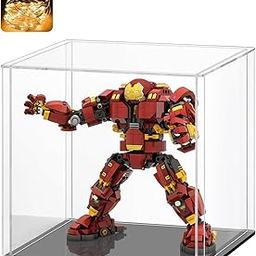 Bozsky Acrylic Display for Organizing Collectibles Clear Box Display Action Figures Home Storage Mini Toys Gifts for Lover, Dust-Free, Clear Display Box (Black+Clear, 15X15X15Cm: 6X6X6 inch)-image-29