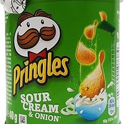 Pringles Snacks - Sour Cream and Onion, 40g Can-image-59
