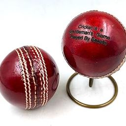 Personalized Leather Ball (Red), Standard Size 1Pc Your Text on Ball with Metal Display Stand-image-12