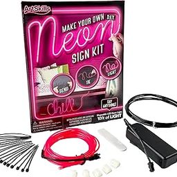 ArtSkills Pink Neon Signs Kit for Bedroom Decor Wall Decor Flexible LED Strip Light for Personalized Neon Signs-3