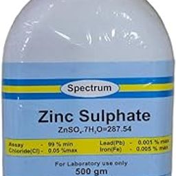 SPECTRUM Zinc Sulphate (500GM) ASSAY 99% MIN CAS-NO-7446-20-0 (Lab use only)-image-94