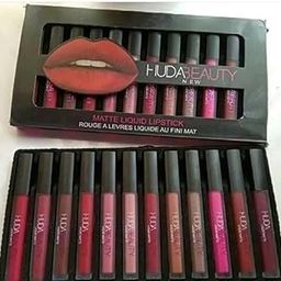 Matte Liquid Lipstick Set, 12 Shades, Waterproof Long Lasting Nude Different Colors-image-9