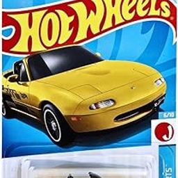 Hot Wheels 1:64 Scale 91 Mazda MX-5 Miata HW-J-Imports for Ages 3 and Up by Small CLAP (Yellow)-picture-4