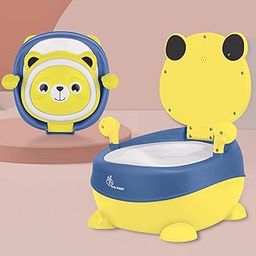 R for Rabbit Tiny Tots Panda Potty Training Seat for Baby Ergonomic Backrest with Sturdy Grip Handle for New Born Babies/Infant/Kids Weight Up to 25Kg 6 to 48 Months (Yellow Blue)-15