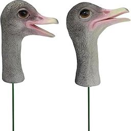 HEAVENGLOW 2X Bird Garden Stakes Yard Art Ornament Lawn Decoration Ostrich Resin Statue-image-56