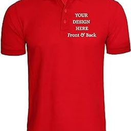 Customized Polo T-Shirt – Personalized Photo, Logo & Text Print | Matty Fabric | Unisex Half Sleeve T-Shirt for Men & Women-image-8