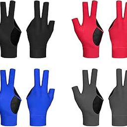 ATORSE® Three Fingers Billiard Glove Non Slip Left Hand for Women Men Indoor Playing Blue-image-39