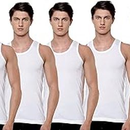 Drako Men's White Banian/Vest 5 Pack - Sleeveless Cotton Undershirts for Comfortable Everyday Wear-image-44