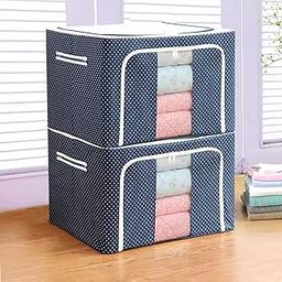 PulGos set-1 Extra Large 66L Nylon Moisture Proof Bags with Strong Zippers& Carrying Handles for/Blankets/Clothes Multi-Purpose Oversized Storage Bag Organizer-image-29