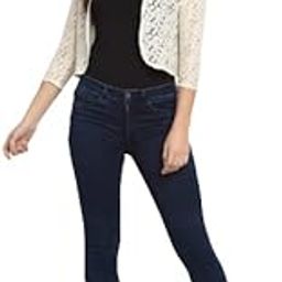 Women Beige Cotton Open Front Shrug-picture-14