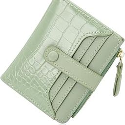 Women Purse Card Bag Fashion Mint Green PU Wallet for Women Card Holder Multi Compartment Purse Bag Cash Bag Snap Button Closure Cash Bag Purse Bag Gift for Women, 11.5x9cm-image-20