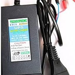 TechSupreme 12 Volt Battery Charger for Bike, Car, UPS Clip Battery Charger Worldwide Adaptor12 Volt 7 amp Battery Charger-15