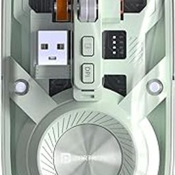 Portronics Toad 8 Transparent Wireless Bluetooth Mouse with Dual Wireless (BT + 2.4 GHz), Rechargeable Battery, Noise-Free Clicking, Show/Hide Desktop, Multi-Device Pair, Adjust Sensitivity (Green)-image-83