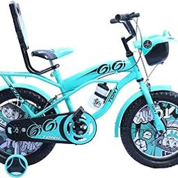 RAW Bicycles Sports Gigi with Training Wheels 16T BMX Bicycle Cycle for Kids 5-8 Years | Sea Green Black | Tubeless Tyres | Easy Assembly | Heavy Steel Frame-image-60