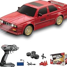VSHISHX Remote Controlled Car 1/16 Scale RC Drift Car 2.4GHz 4WD High Speed Classic Vehicle with LED Lights Drifting Tires Racing Vehicle Toys Gifts for Adults Boys, Batteries (Multicolor)-13