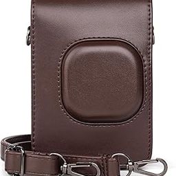 Zenko Case for Fuji Instax Mini LiPlay Hybrid Instant Film Camera - PU Leather Carrying Case for Instax Mini LiPlay to Protect Camera with Adjustable Shoulder Strap - Deep Bronze-picture-18