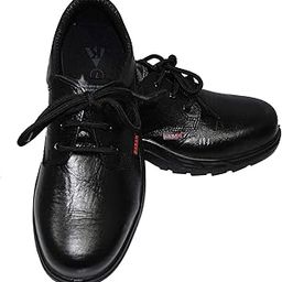 Karam Leather Safety Shoes FS-05 - Size 5, Black-39