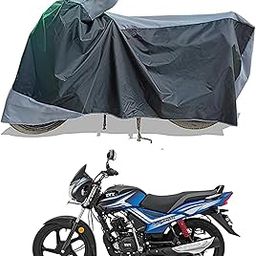 Willton™ - TVS Star City Bike Cover with Water-Proof and Dust Proof Premium Polyester Fabric (Gray Stripe)-32