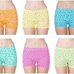 Bloomer Panty 100% Soft Light Color Cotton Boy Shorts Inner wear Pack of 10-image-8