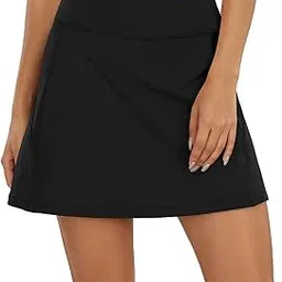 quecy Women's Tennis Skirts Lightweight Inner Shorts Golf Skorts Workout Running Athletic Sports Mini Skirt with Pockets-picture-26