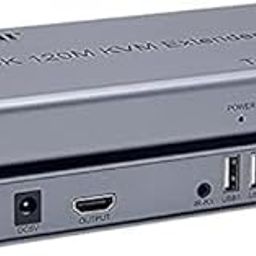 foxaa 120M HDMI KVM Extender Transmitter Receiver Over Cat5/5e/Cat6 Rj45 Ethernet Cable Support USB Mouse Keyboard-17