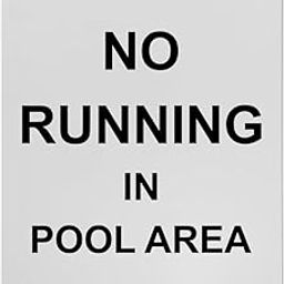 No Running In Pool Area Sign, 8.5 x 11 in" OSHA Compliant Swimming Pool Spa Sign, Weatherproof Plastic, UV resistant & Easy-to-Read Signage-image-95