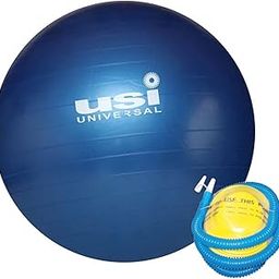 USI UNIVERSAL THE UNBEATABLE Exercise Ball, Yoga Ball, GB Gym Ball for Stability Work Out, Birthing Ball for Pregnancy, Anti-Burst Swiss Balance Fitness Ball for Gym Training With Pump (65cm- Blue)-2