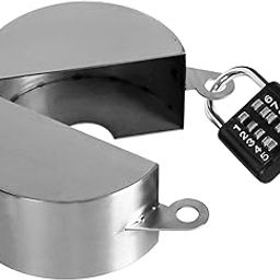 JOJOCY Outdoor Water Faucet Lock Gate Valve Lock Out Device Faucet Protection Cover Password Hanging Lock Garden Hose and casing Lock and Water-Saving Cover-image-60