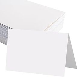 JAGERGREEN 50 Pack 5x7 Blank Cardstock Paper, White Card Stock Bulk, Thick Folded Heavy Cardstock for Thank You Cards, Greeting Cards, Wedding Invitation, Envelopes, DIY Craft Card Making Supplies-image-81